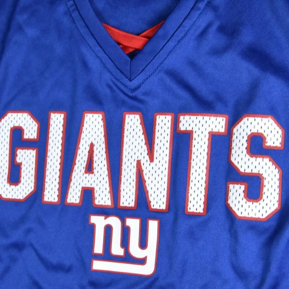 NFL Team New York Giants Jersey Tee XL Brand New Women's Vintage Style Glitter - Picture 6 of 8